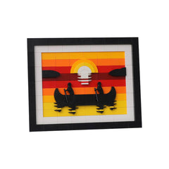 296PCS Canoe At Sunset MOC Building Block Bricks |MocPixel Lego alternative store MOC-187605

