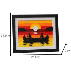 296PCS Canoe At Sunset MOC Building Block Bricks |MocPixel Lego alternative store MOC-187605
