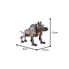 71PCS Gray Wolf - Warg MOC Building Block Bricks |MocPixel Lego alternative store MOC-169319
