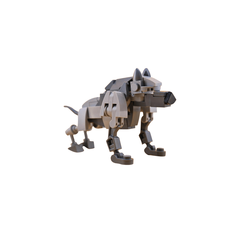 71PCS Gray Wolf - Warg MOC Building Block Bricks |MocPixel Lego alternative store MOC-169319
