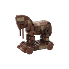 226PCS Trojan Horse MOC Building Block Bricks |MocPixel replace to lego MOC-151621

