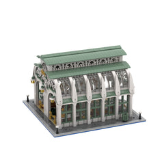 1558PCS Market Hall MOC Building Block Bricks |MocPixel