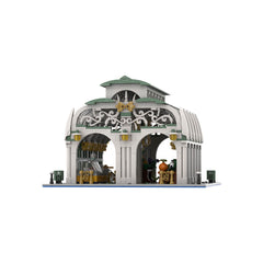 1558PCS Market Hall MOC Building Block Bricks |MocPixel