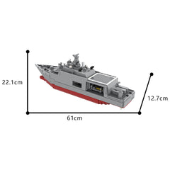 1921PCS Dutch Navy City-Class Mine Countermeasures Vessel MOC Building Block Bricks |MocPixel