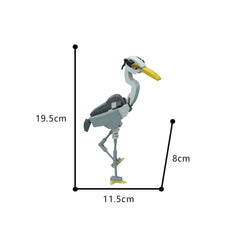 109PCS Gray Heron (Ardea Cinerea) - Posable And Elegant MOC Building Block Bricks |MocPixel