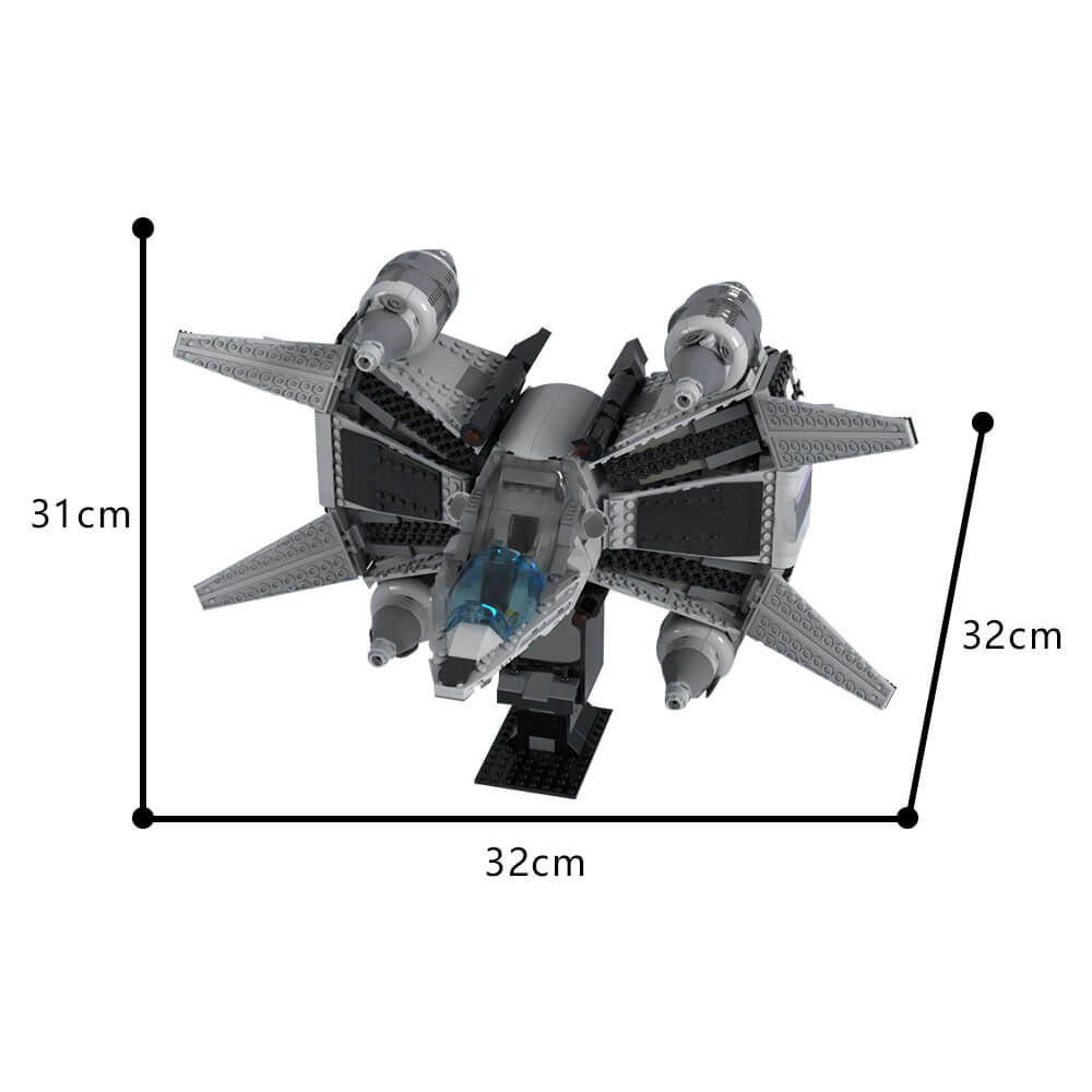 1441PCS Gunstar - The Last Starfighter MOC Building Block Bricks |MocPixel Chinese lego brands MOC-182100
