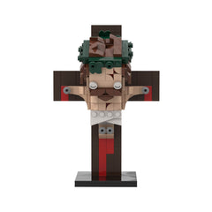 Jesus Series - Crucifixion/Rode The Donkey Into Jerusalem/  Wearing A Crown Of Thorns MOC Building Block Bricks |MocPixel