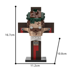 Jesus Series - Crucifixion/Rode The Donkey Into Jerusalem/  Wearing A Crown Of Thorns MOC Building Block Bricks |MocPixel
