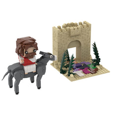 Jesus Series - Crucifixion/Rode The Donkey Into Jerusalem/  Wearing A Crown Of Thorns MOC Building Block Bricks |MocPixel