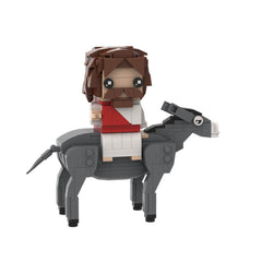 Jesus Series - Crucifixion/Rode The Donkey Into Jerusalem/  Wearing A Crown Of Thorns MOC Building Block Bricks |MocPixel