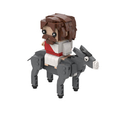 Jesus Series - Crucifixion/Rode The Donkey Into Jerusalem/  Wearing A Crown Of Thorns MOC Building Block Bricks |MocPixel