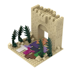 Jesus Series - Crucifixion/Rode The Donkey Into Jerusalem/  Wearing A Crown Of Thorns MOC Building Block Bricks |MocPixel