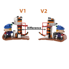 Calvin And Hobbes Sled MOC Building Block Bricks |MocPixel