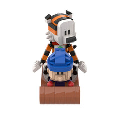 Calvin And Hobbes Sled MOC Building Block Bricks |MocPixel
