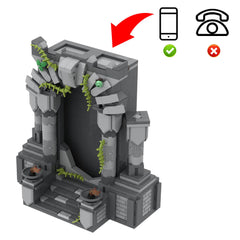 496PCS Forgotten Portal - A Phone Animated Terrain Piece For Your Fantasy Setting MOC Building Block Bricks |MocPixel