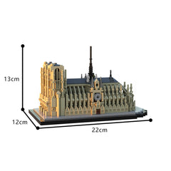 1041PCS Notre-Dame De Paris 1:800 MOC Building Block Bricks |MocPixel
