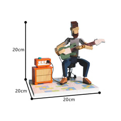 341PCS Jam Session Guitarist MOC Building Block Bricks |MocPixel
