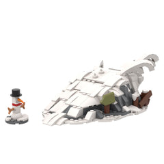 Calvin And Hobbes Sled MOC Building Block Bricks |MocPixel