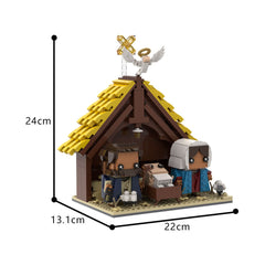 Jesus Series - Crucifixion/Rode The Donkey Into Jerusalem/  Wearing A Crown Of Thorns MOC Building Block Bricks |MocPixel