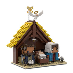 Jesus Series - Crucifixion/Rode The Donkey Into Jerusalem/  Wearing A Crown Of Thorns MOC Building Block Bricks |MocPixel