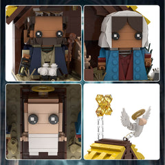 Jesus Series - Crucifixion/Rode The Donkey Into Jerusalem/  Wearing A Crown Of Thorns MOC Building Block Bricks |MocPixel