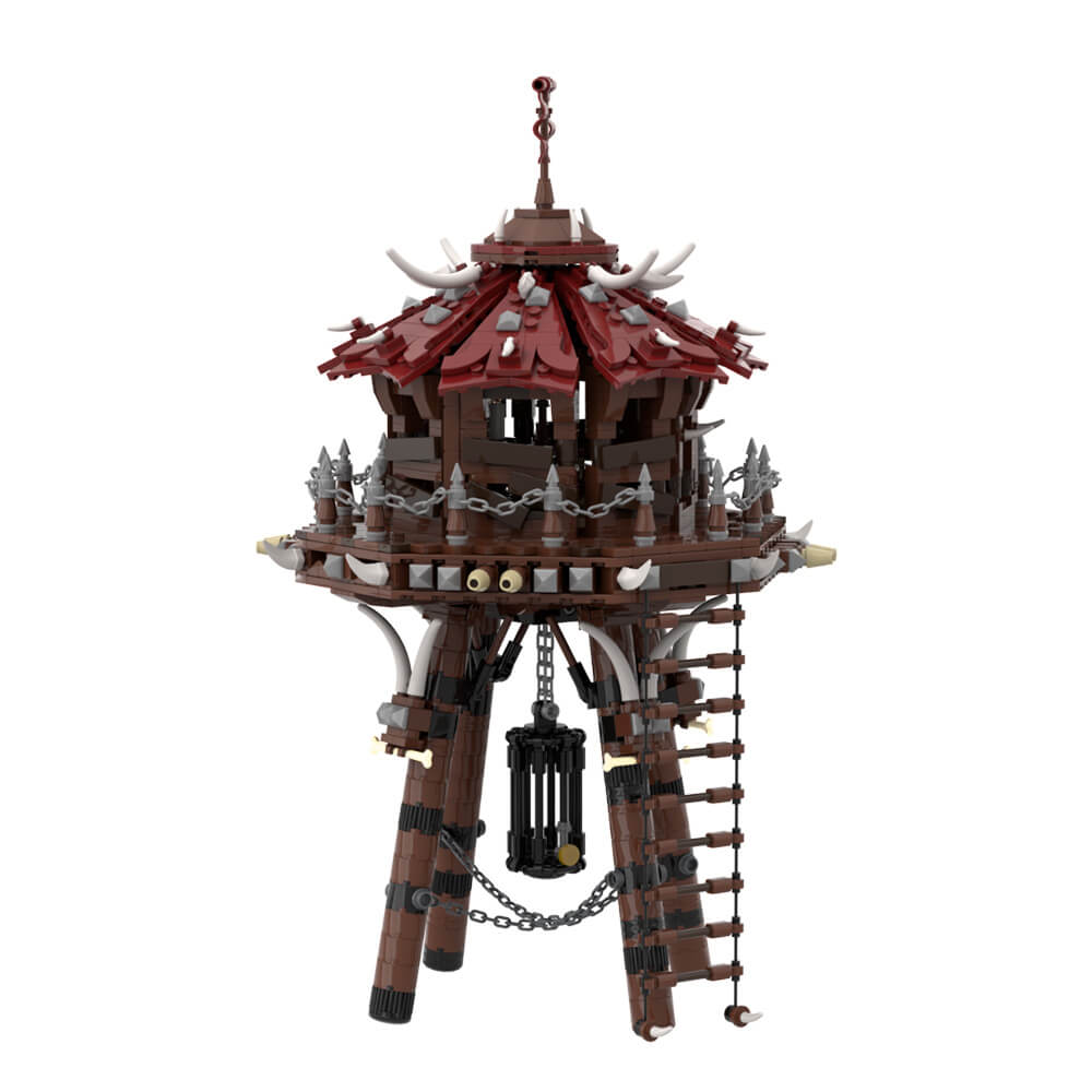1195PCS Orc Archery Tower MOC Building Block Bricks |MocPixel