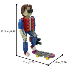 139PCS Marty Mcfly With Skate And Camera - The Future Part 1 MOC Building Block Bricks |MocPixel