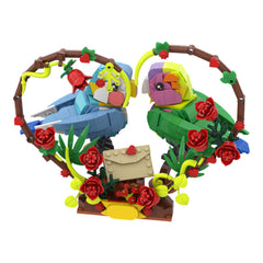 564PCS Lovebirds MOC Building Block Bricks |MocPixel