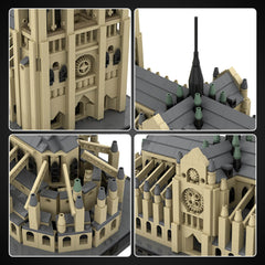 1838PCS Notre Dame Cathedral MOC Building Block Bricks |MocPixel