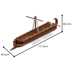 3706PCS Greek Bireme MOC Building Block Bricks |MocPixel