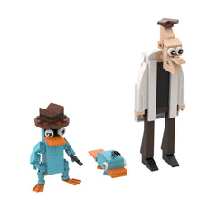 143PCS Phinees And Ferb—Perry The Platypus，Dr. Heinz Doofenshmirtz MOC Building Block Bricks |MocPixel