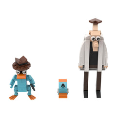 143PCS Phinees And Ferb—Perry The Platypus，Dr. Heinz Doofenshmirtz MOC Building Block Bricks |MocPixel
