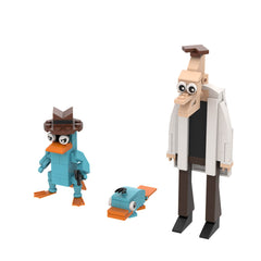 143PCS Phinees And Ferb—Perry The Platypus，Dr. Heinz Doofenshmirtz MOC Building Block Bricks |MocPixel