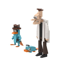 143PCS Phinees And Ferb—Perry The Platypus，Dr. Heinz Doofenshmirtz MOC Building Block Bricks |MocPixel