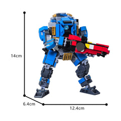 464PCS Ion Prime Titan From Titanfall 2 MOC Building Block Bricks |MocPixel