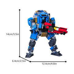 464PCS Ion Prime Titan From Titanfall 2 MOC Building Block Bricks |MocPixel