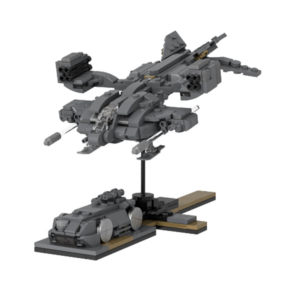 402PCS Micro Size Ud-4L Cheyenne Dropship(Landing Position)With Nano M577 Apc MOC Building Block Bricks |MocPixel
