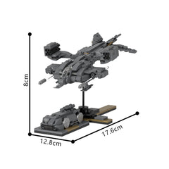 402PCS Micro Size Ud-4L Cheyenne Dropship(Landing Position)With Nano M577 Apc MOC Building Block Bricks |MocPixel