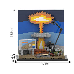 461PCS Fellout Nuclear Blast Diorama MOC Building Block Bricks |MocPixel