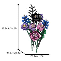 702PCS Flower MOC Building Block Bricks |MocPixel