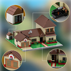 1845PCS Rick And Morrtty Smith Residence MOC Building Block Bricks |MocPixel