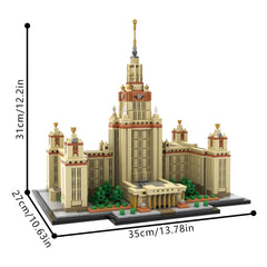 2954PCS Moscow State University 1:800 Scale (M. V. Lomonosov University) MOC Building Block Bricks |MocPixel