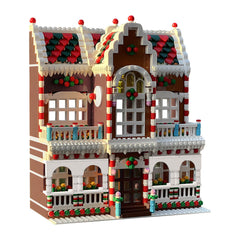 1779PCS Winter Village Town House MOC Building Block Bricks |MocPixel