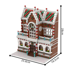 1779PCS Winter Village Town House MOC Building Block Bricks |MocPixel