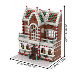 1779PCS Winter Village Town House MOC Building Block Bricks |MocPixel