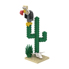 Luke with Lucky Cactus/ Rantanplan/ Jolly Jumper/ Dalton MOC Building Block Bricks |MocPixel
