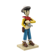 Luke with Lucky Cactus/ Rantanplan/ Jolly Jumper/ Dalton MOC Building Block Bricks |MocPixel