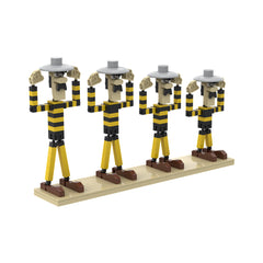 Luke with Lucky Cactus/ Rantanplan/ Jolly Jumper/ Dalton MOC Building Block Bricks |MocPixel