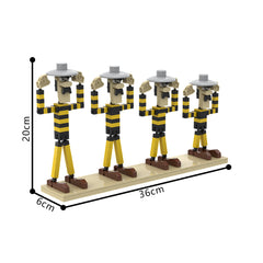 Luke with Lucky Cactus/ Rantanplan/ Jolly Jumper/ Dalton MOC Building Block Bricks |MocPixel