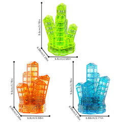 Crystal-Series 3 Color MOC Building Block Bricks |MocPixel